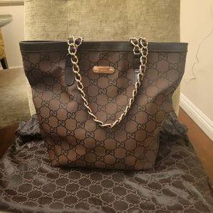 *Authentic* Gucci GG Canvas Capri Tote